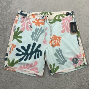 Roark Board Shorts Mens 32 The Chiller 17" Coral Reefer Trunks Swim Surf Beach